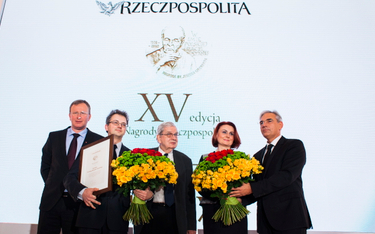 Od lewej: Bogusław Chrabota, redaktor naczelny dziennika „Rzeczpospolita”, Rustis Kamuntavičius dyre
