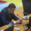Premier Mateusz Morawiecki w czasie unijnego szczytu w Brukseli