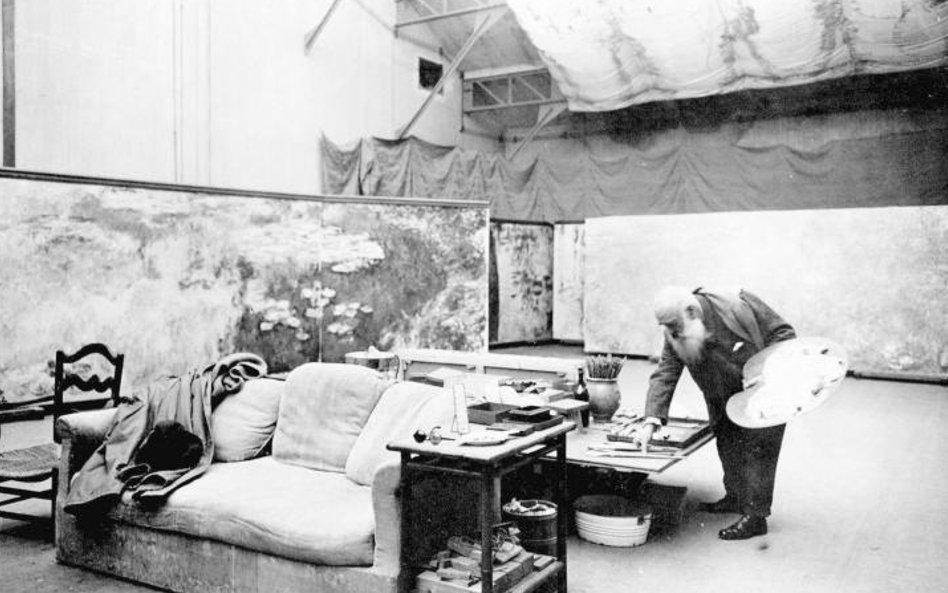 Henri Manuel, Claude Monet w Giverny, 1920