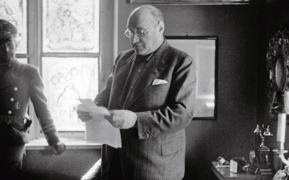 Adam Czerniaków, prezes Rady Żydowskiej w getcie, 1941 r. Popełnił samobójstwo 23 lipca 1942 r. – na