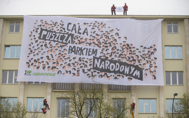 Greenpeace okupuje dach Ministerstwa Środowiska