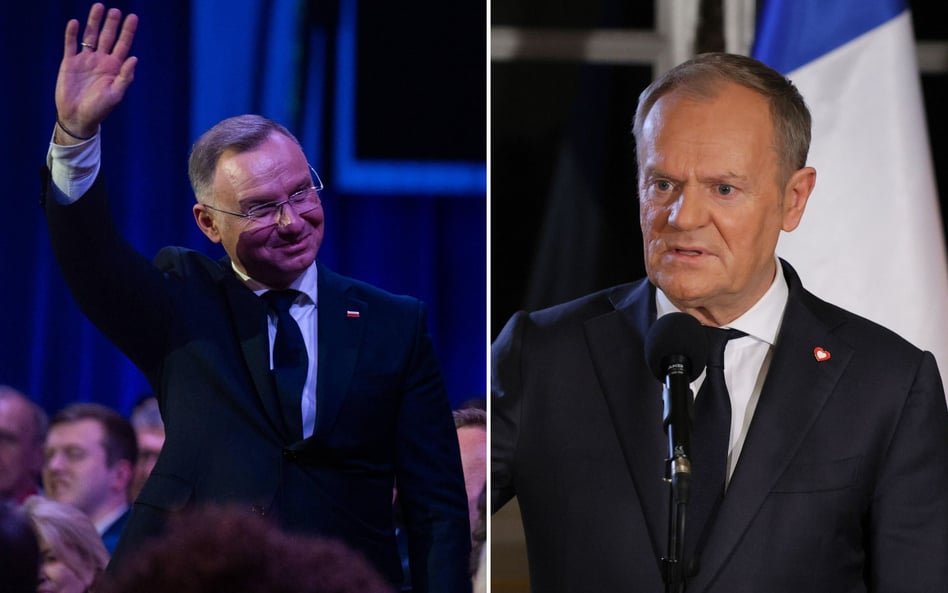 Andrzej Duda i Donald Tusk