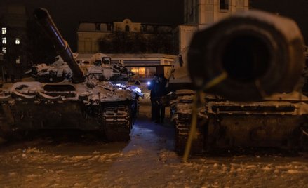 Wystawa zniszczonego rosyjskiego sprzętu wojskowego w Kijowie