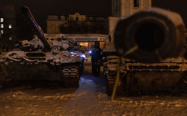 Wystawa zniszczonego rosyjskiego sprzętu wojskowego w Kijowie
