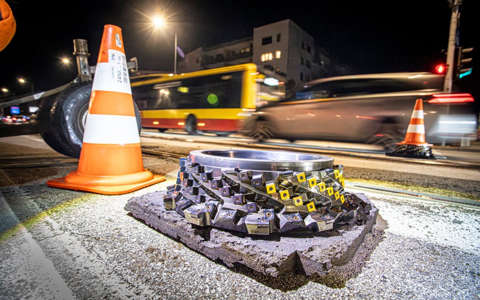 Zdemontowane ostrze frezujące