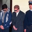 Październik 1997 r. W czasie procesu Marcin M. (pierwszy od lewej) przyznał się do winy.