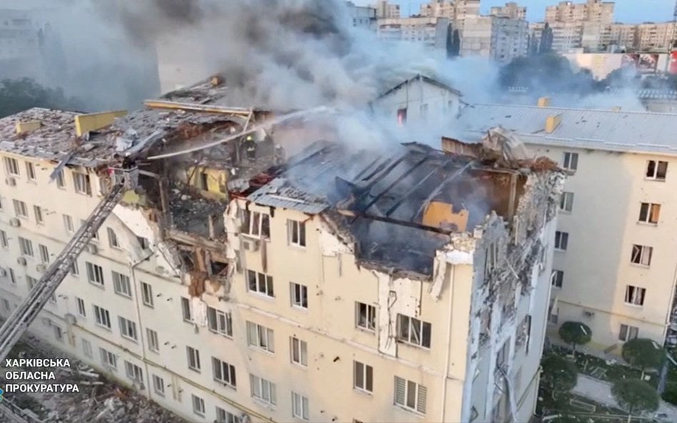 Tuż przed rozpoczęciem rozmów w Białym Domu, wieczorem 17 sierpnia,  Rosja atakowała Charków