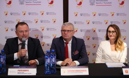 Sekretarz stanu w ministerstwie sportu i turystyki Piotr Borys, prezes Polskiego Związku Tenisowego 