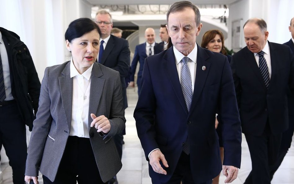 Vera Jourova i Tomasz Grodzki