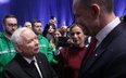 Jarosław Kaczyński i Karol Nawrocki. Kampania przed wyborami prezydenckimi, marzec 2025