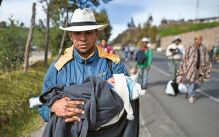 Uchodźcy z ogarniętej kryzysem Wenezueli