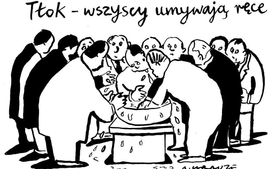 Komentarz rysunkowy. Tłok