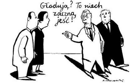 Komentarz rysunkowy. Głodują