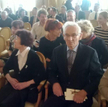 Rozdanie nagród, na pierwszym planie Zofia i Andrzej Pileccy