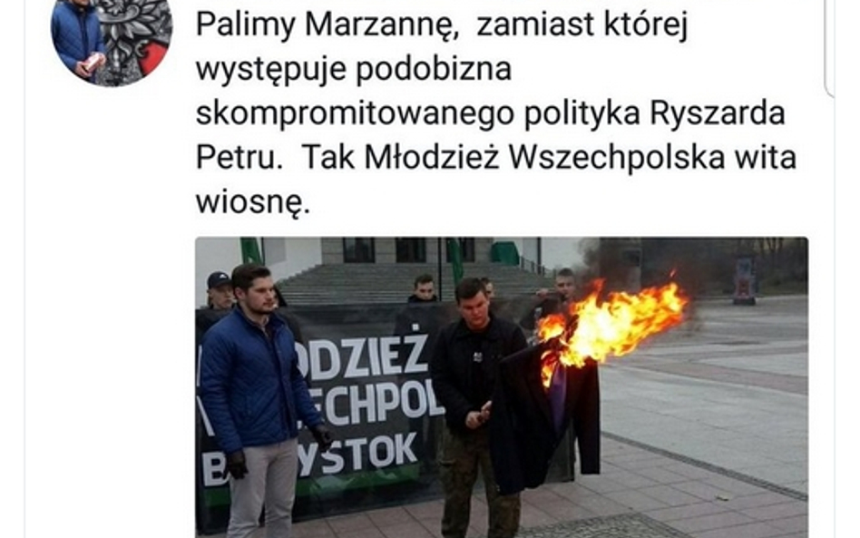 Petru pyta: Będzie reakcja na spalenie mojej kukły?