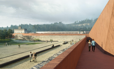 Wizualizacja Miejsca Pamięci w Gusen w Austrii