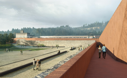 Wizualizacja Miejsca Pamięci w Gusen w Austrii