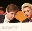 Szef rady nadzorczej Continentala Georg Schaeffler i jego matka Maria-Elisabeth Schaeffler –Thumann