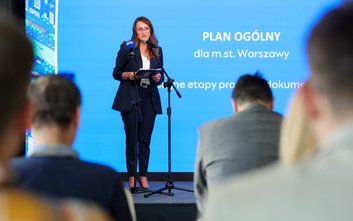 Wiceprezydent stolicy Renata Kaznowska przedstawiła obecny stan prac nad planem ogólnym miasta