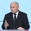Prezes PiS Jarosław Kaczyński na konferencji prasowej w siedzibie Prawa i Sprawiedliwości
