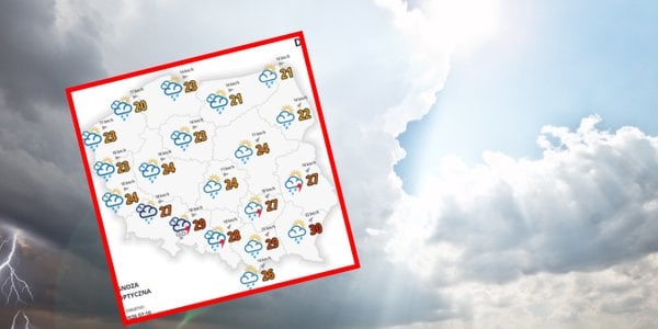 IMGW warns of 31°C heat in southern Poland, storms and hail in the north