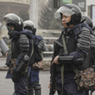 Policjanci na ulicach Ałmaty