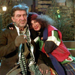 Anna Dymna i Jerzy Trela w &#8222;Antygonie w Nowym Jorku&#8221;, Teatr TV, 1994.
