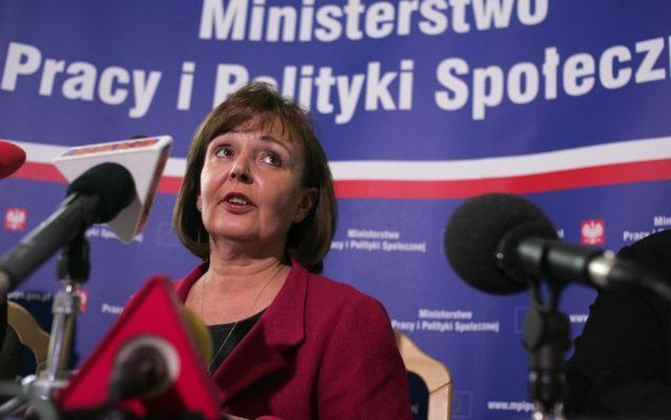 Minister pracy i polityki społecznej Jolanta Fedak