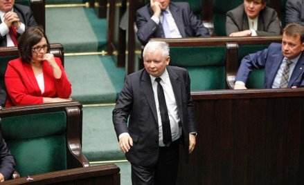 Prezes PiS Jarosław Kaczyński w Sejmie