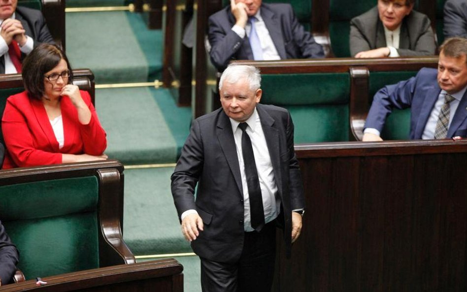 Prezes PiS Jarosław Kaczyński w Sejmie