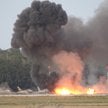 Moment tuż po katastrofie samolotu F-16 w Radomiu