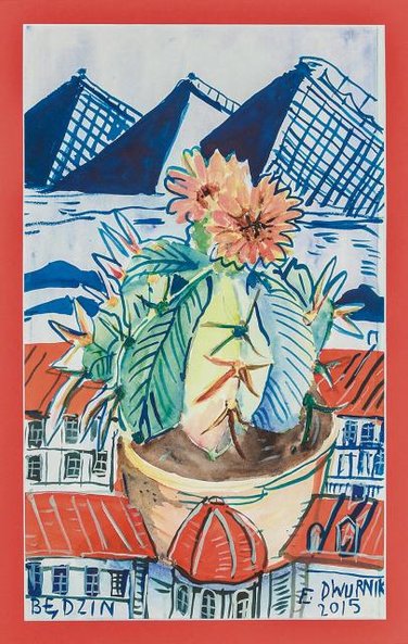 Akwarela Dwurnika licytowana będzie od 1 tys. zł w Pragalerii.