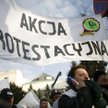 Przeciwko rządowym projektom obcięcia emerytur pomostowych protestowali dziś w Warszawie górnicy