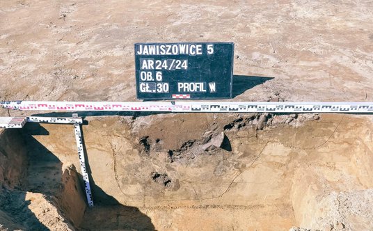 Wykopaliska na budowie trasy S1