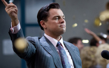 Leonardo Di Caprio w filmie "Wilk z Wall Street"