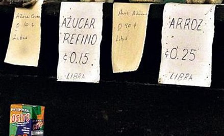 Sklepik z żywnością w Hawanie