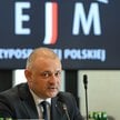 Przewodniczący Rady Mediów Narodowych Wojciech Król na posiedzeniu Komisji Regulaminowej, Spraw Pose