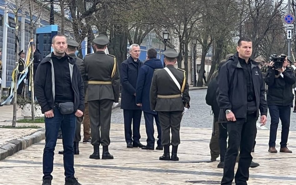 Sekretarz generalny NATO Jens Stoltenberg w Kijowie