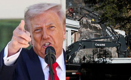 Na terenie Białego Domu trwają prace rozbiórkowe. Donald Trump chce, by na terenie prezydenckiego ko
