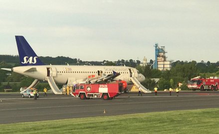 Gdańsk: Awaryjne lądowanie samolotu SAS