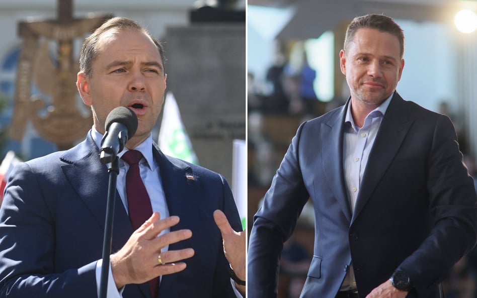 Karol Nawrocki i Rafał Trzaskowski