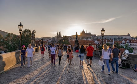 Praga to jedno z najczęściej odwiedzanych przez turystów czeskich miast.