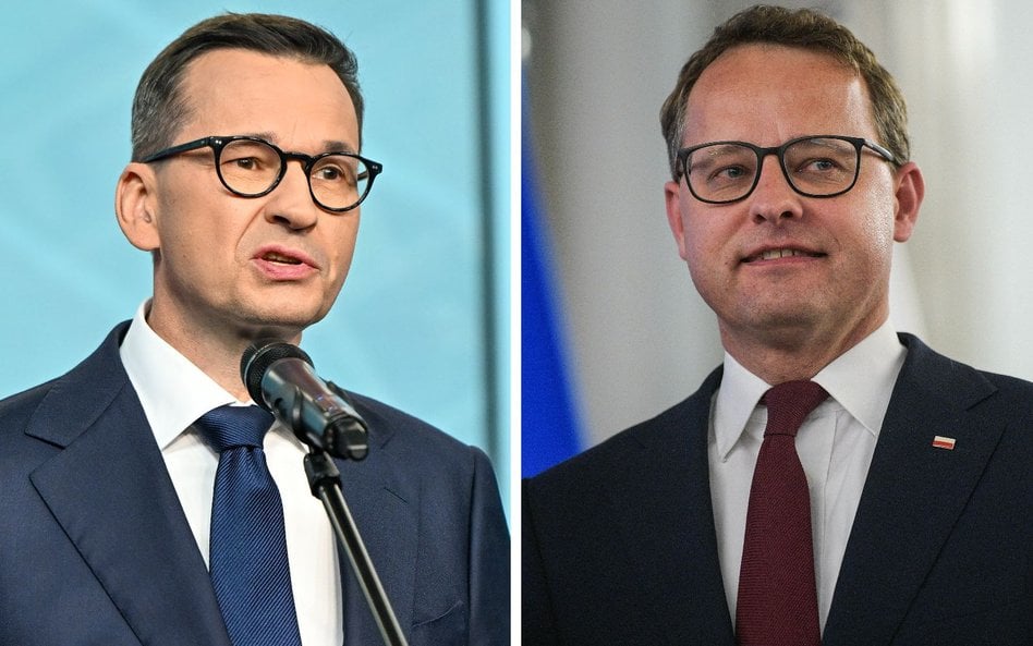 Były szef rządu Mateusz Morawiecki (PiS) i były sekretarz stanu w Ministerstwie Sprawiedliwości Marc