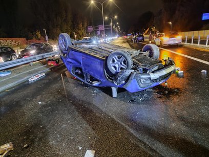 W wyniku kolizji jedna osoba trafiła do szpitala