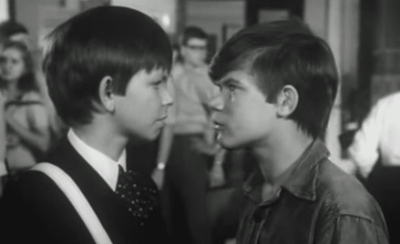 Filip Łobodziński i Henryk Gołębiewski, kadr z filmu "Podróż za jeden uśmiech"
