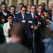 Wiceprezes PiS Przemysław Czarnek oraz europosłanka, wiceprezes PiS Beata Szydło na Rynku Głównym w 