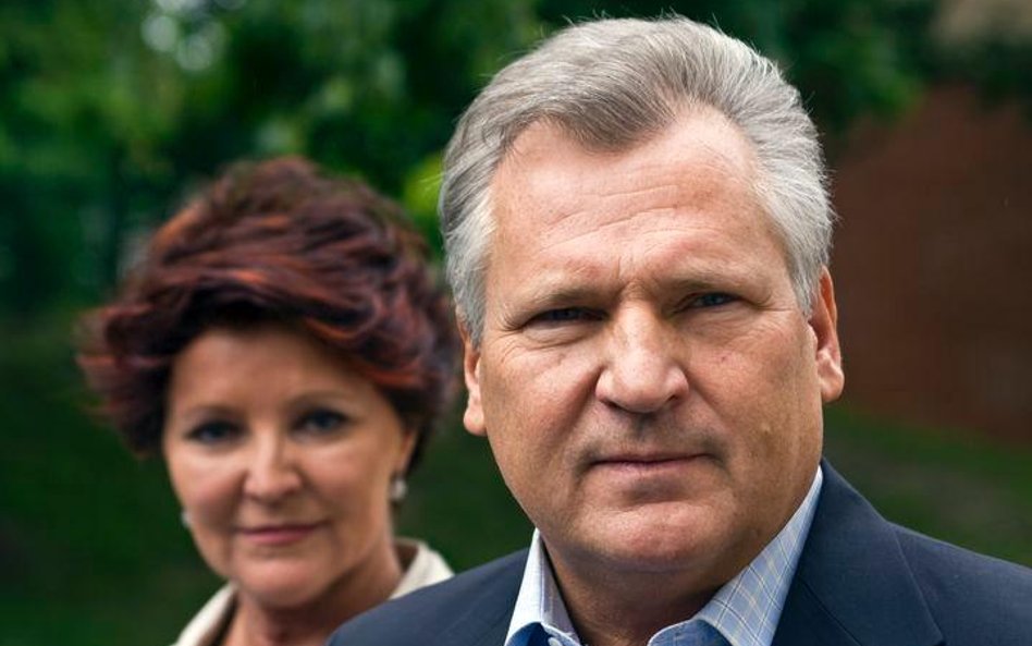 Aleksander Kwaśniewski, były polski prezydent z żoną Aleksandrą