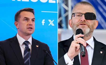 Adam Szłapka i Grzegorz Braun