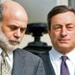 Szef Fedu Ben Bernanke (z lewej) i prezes EBC Mario Draghi. Polityka ich instytucji będzie w dużym s