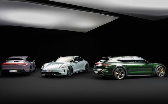 Porsche Taycan w swoich trzech wariantach nadwozia